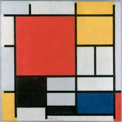 Mondrian black square