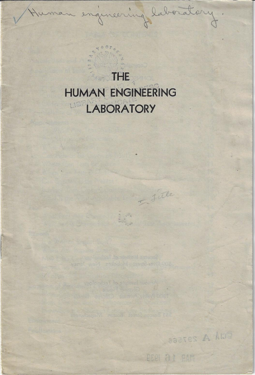 Human engineering lab