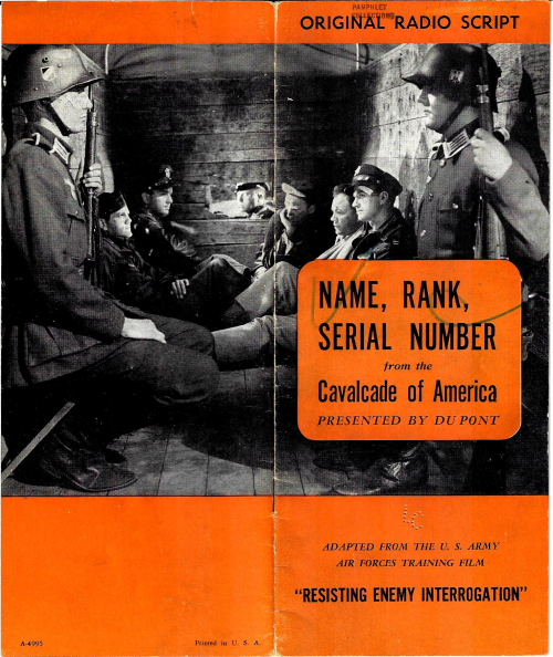 Name rank serial number