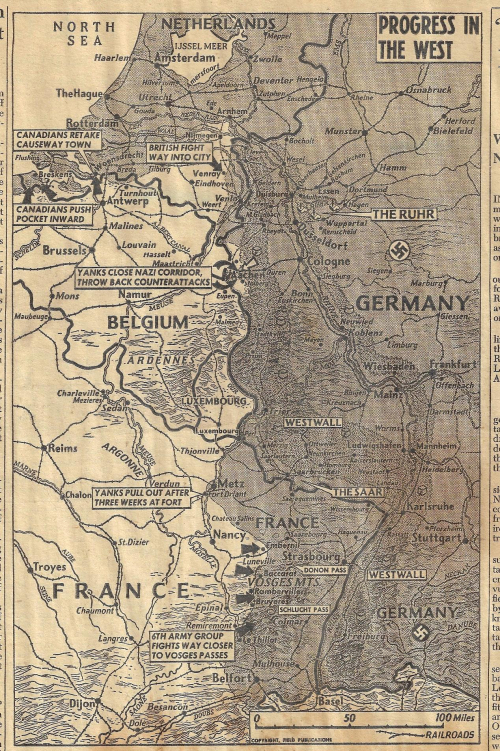 Maps PM Aachen 1944 Oct
