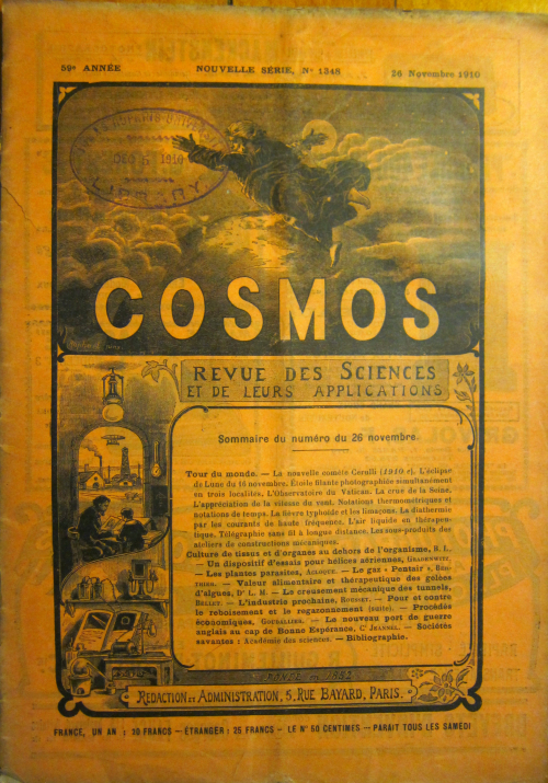Cosmos November 1910 Cosmos November 1910