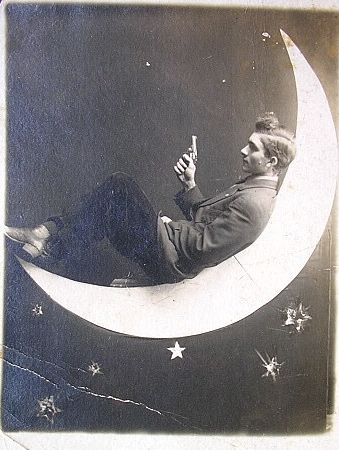 Moon man with gun