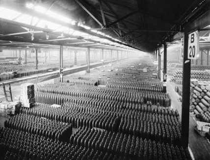WWI shells long hall