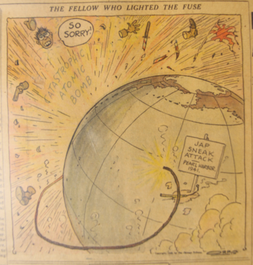 Hiroshima newspaper detail