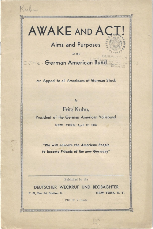 WWII German American Bund