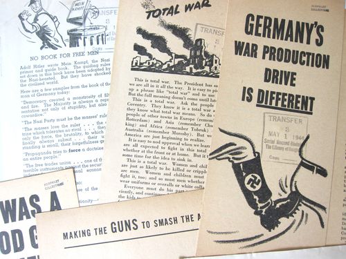 War Dept Production Board leaflet detail