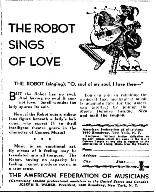 Robot song of love Robot song of love