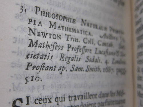 Bibliotheque newton princia