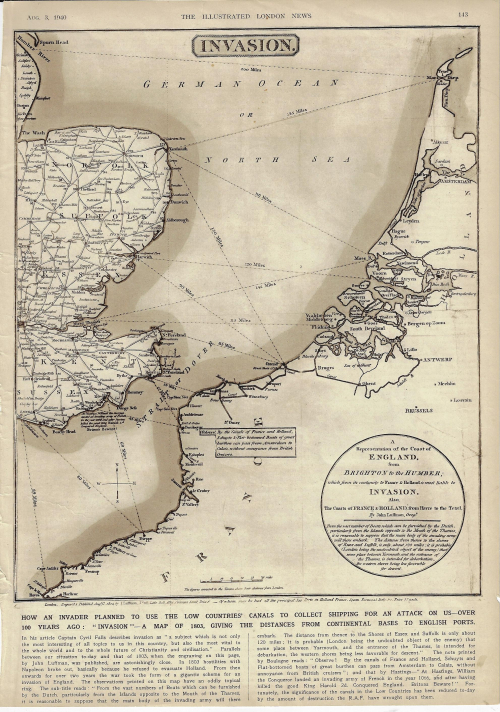 Map invasion 1940