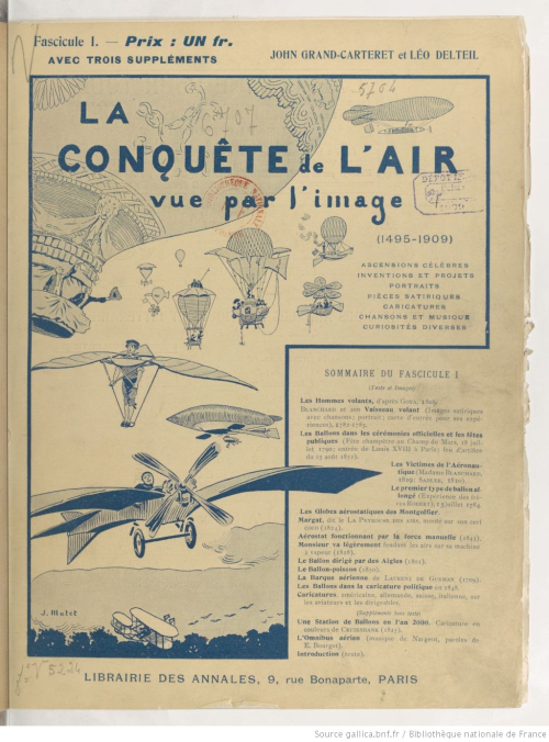 Aviation conquest of the air 1909