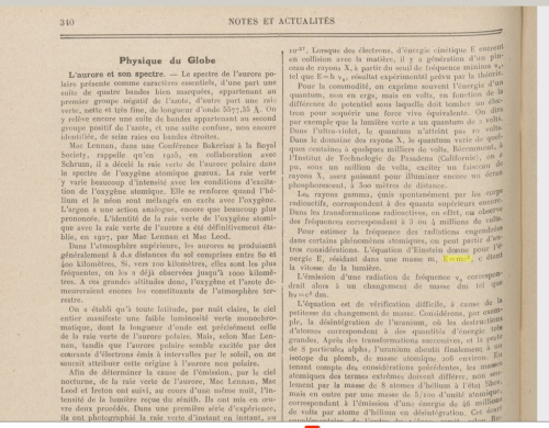 E=mc2 1929 Revue 
