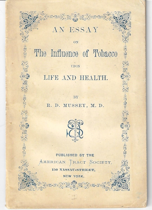 Tobacco and essay on Mussey  