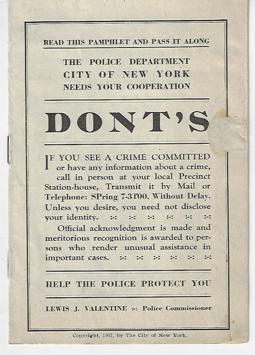 Police donts