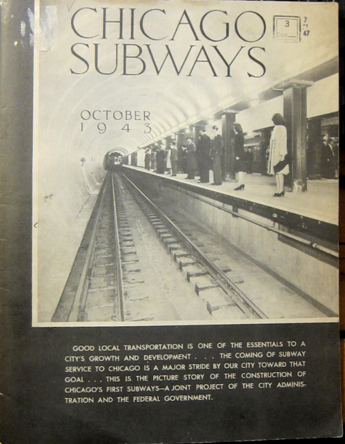 Chicago subways 1943 cover Chicago subways 1943 cover